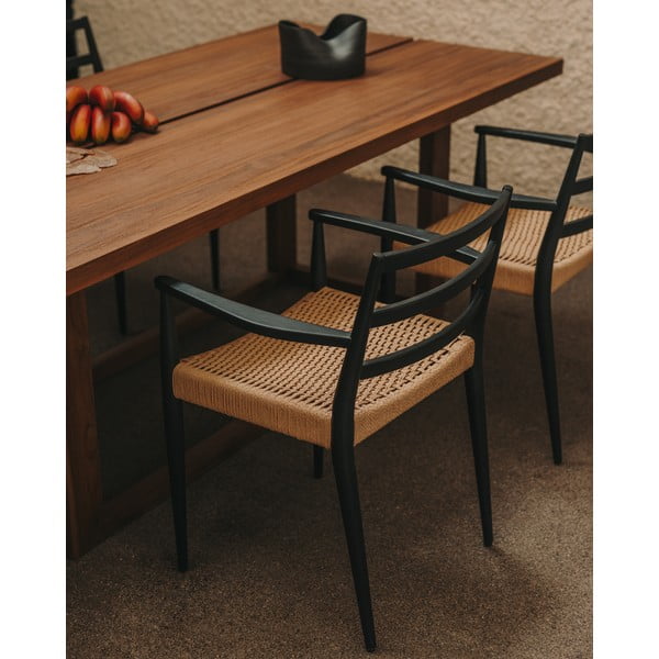 Tiigipuidust söögilaud 100x220 cm Sashi - Kave Home-image-2