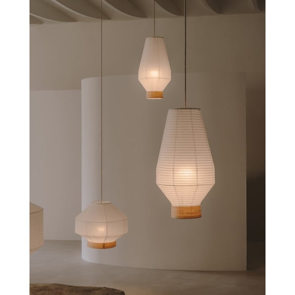 Valge lambivari ø 30 cm Hila - Kave Home-image-2