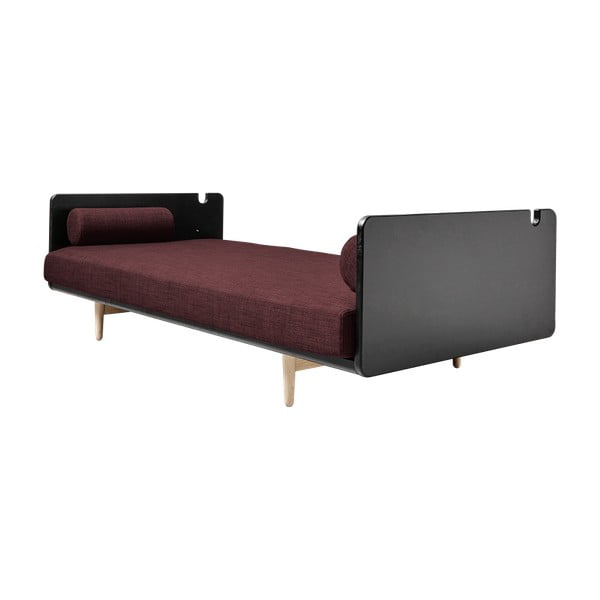 Variabilní pohovka Karup Deva Black/Raw Oak/Passion Red-image-2