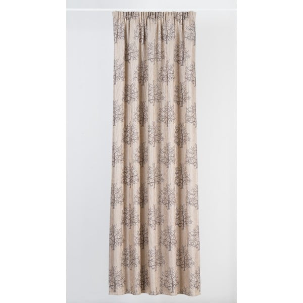 Pruun-beež kardin 140x260 cm Erinn - Mendola Fabrics-image-1