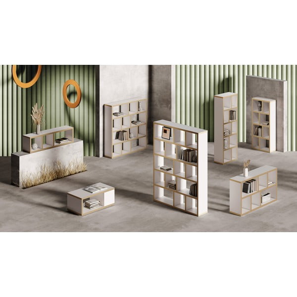 Valge raamaturiiul 70x159 cm Berlin - TemaHome-image-4