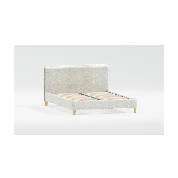 Hall polsterdatud kaheinimesevoodi koos voodipõhjaga 160x200 cm Tina - Ropez-image-1