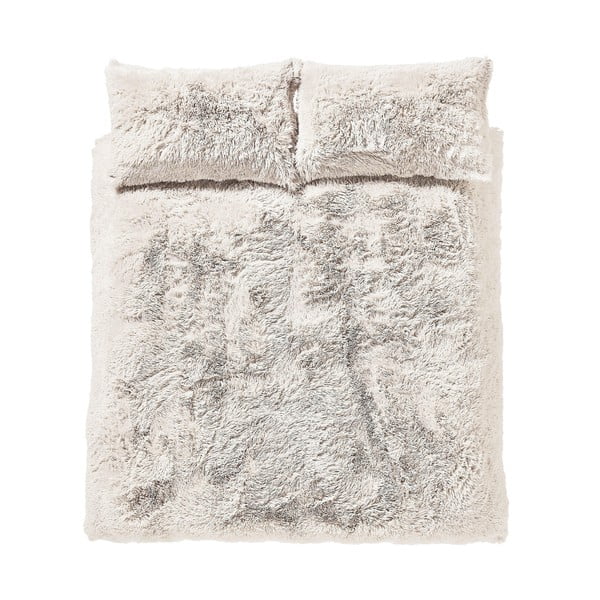 Valge mikroplüüsist voodipesu üheinimesevoodile 135x200 cm Cuddly - Catherine Lansfield