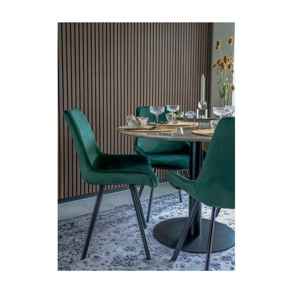 Ümmargune marmorist söögilaud ø 110 cm Bolzano - House Nordic-image-2