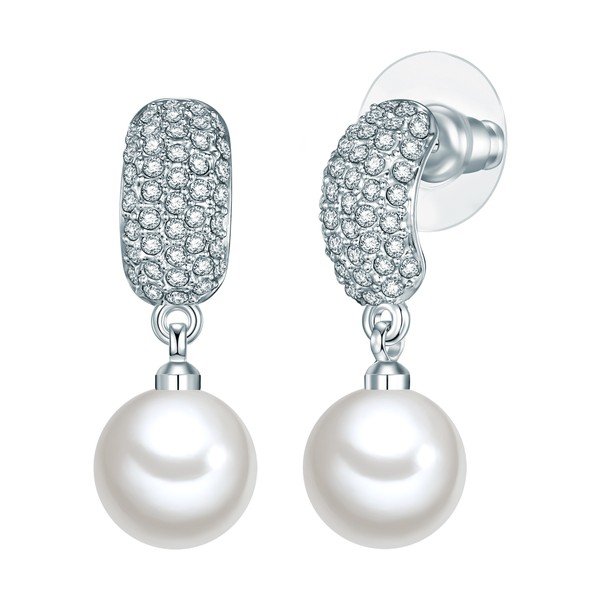 Perlové náušnice Pearldesse Sid, ⌀ 10 mm