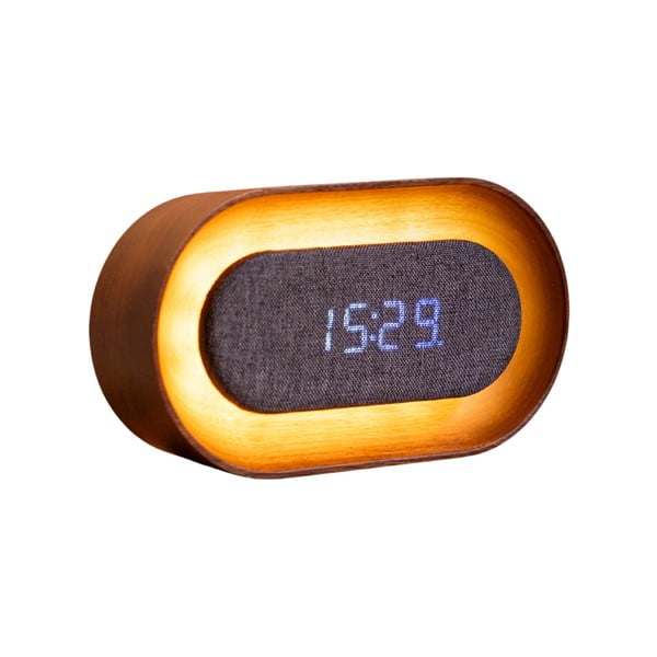 Digitaalne äratuskell Lumos Walnut - Gingko-image-2