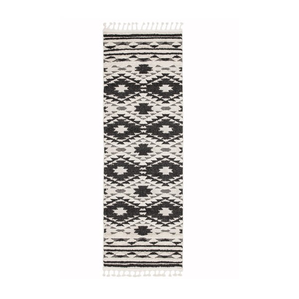 Must-valge vaip , 80 x 240 cm Taza - Asiatic Carpets