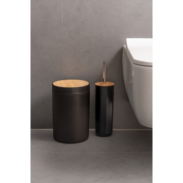 Mustast plastikust vannitoatarvikute komplekt Decent - PT LIVING-image-2