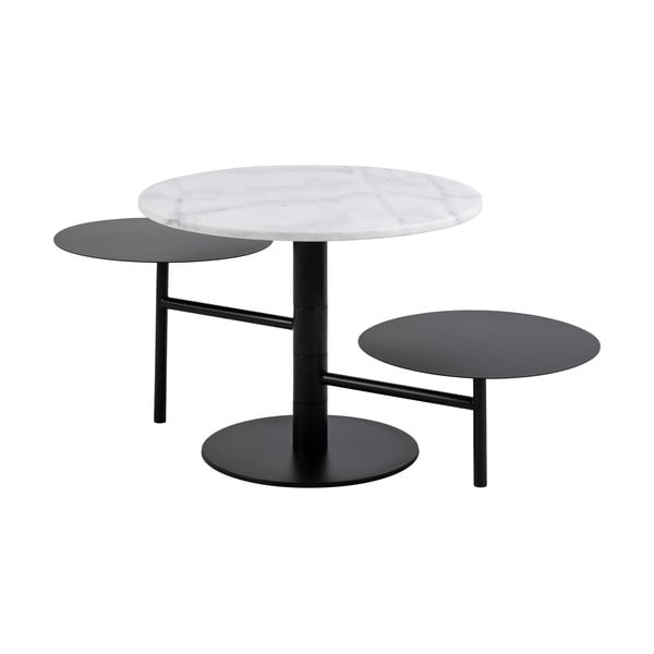 Valge ümmargune diivanilaud ø 60 cm Lahti - Actona-image-2