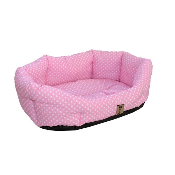Roosa puuvillane voodi 65x50 cm Pinky - Petsy