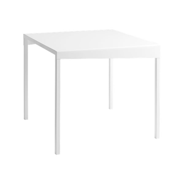 Bílý odkládací stolek Custom Form Obroos, 80 x 80 cm