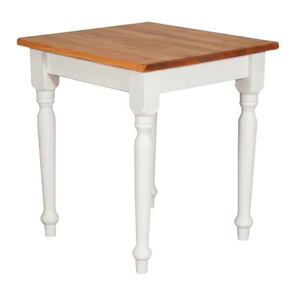 Dřevěný bílý stolek Crido Consulting Biscottini Lala