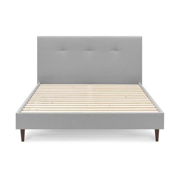 Helehall pehmendusega kaheinimesevoodi koos restiga 180x200 cm Tory - Bobochic Paris-image-1