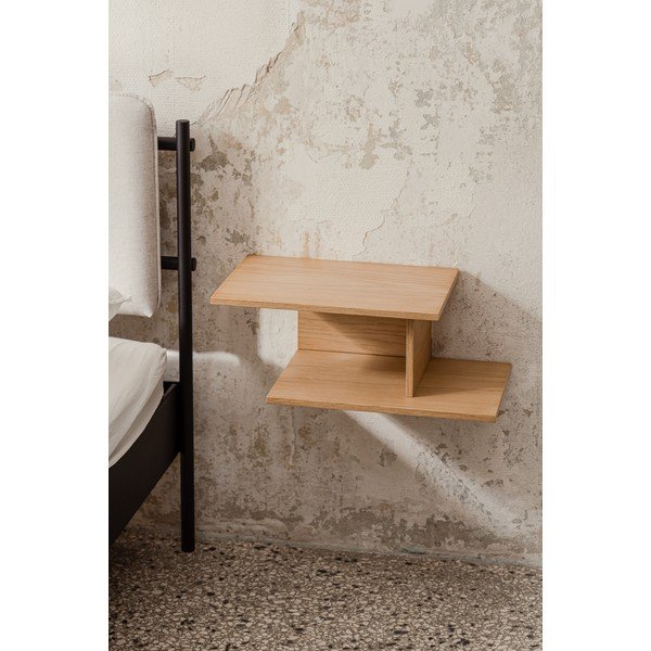 Ripp-/riiulitega öökapp naturaalsest tammest Tann - noo.ma-image-1