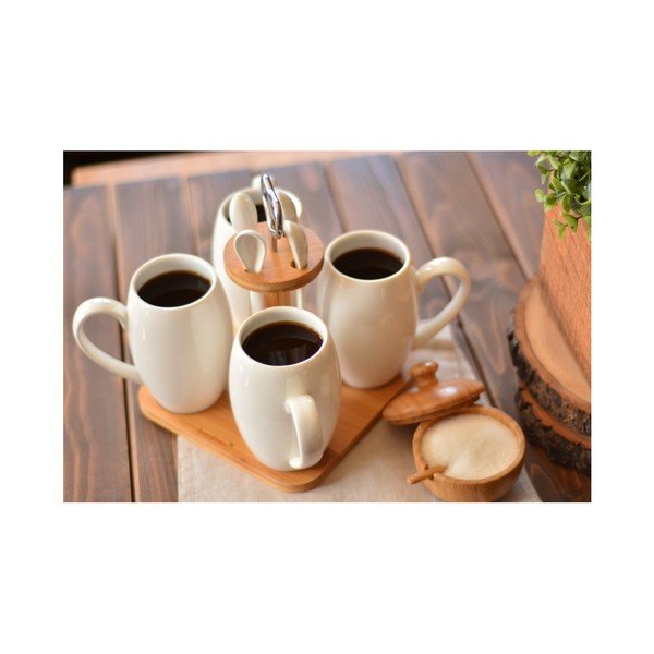 Kohvikomplekt on valmistatud portselanist ja bambusest Suedo - Bambum-image-1