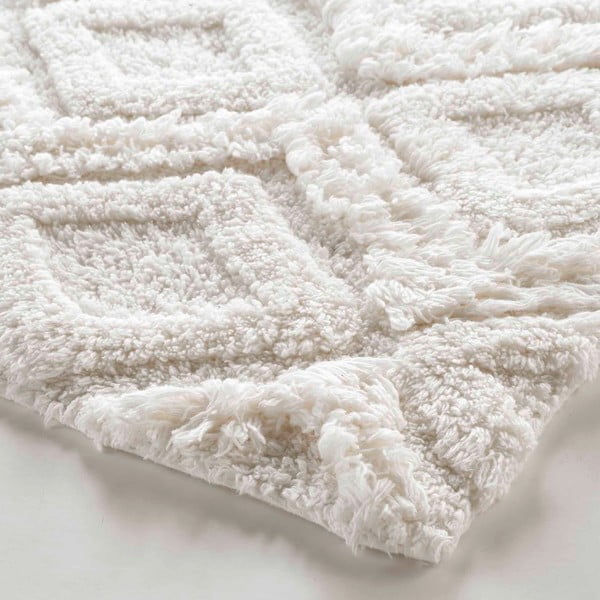 Valge vannitoamatt 50x80 cm Ikatis - douceur d'intérieur-image-2