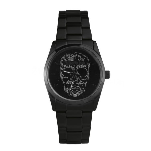 Pánské černé hodinky s motivem lebky Zadig & Voltaire