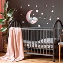 Roosa laste seinakleebised Magic Cat - Ambiance