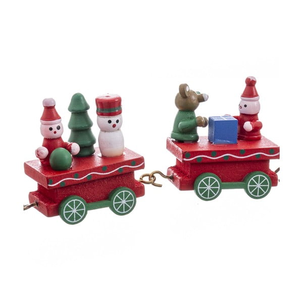 Puidust jõulufiguur Train - Casa Selección-image-2