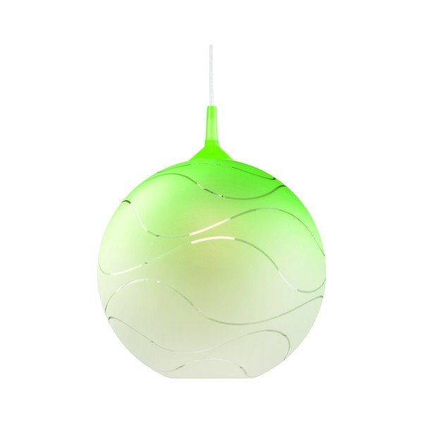Roheline rippvalgusti, ø 30 cm – LAMKUR-image-1