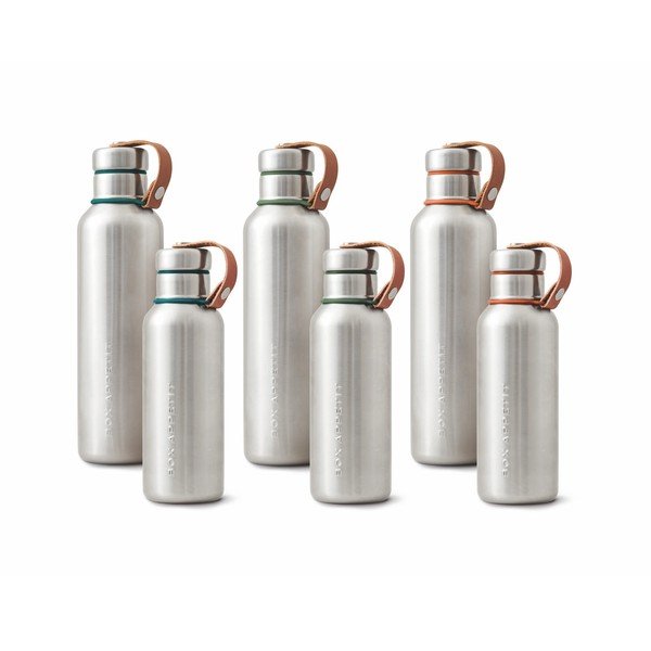 Ocean Blue 2-seinaline roostevabast terasest must + Blum isoleeritud vaakumpudel, 750 ml - Black + Blum-image-1