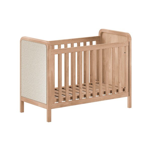 Kõrguses reguleeritav võrevoodi 60x120 cm naturaalses värvitoonis Woods - Vipack