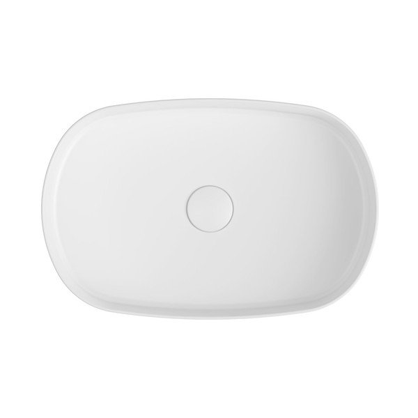 Valge keraamiline valamu 55x36 cm Infinity Oval – Sapho-image-2