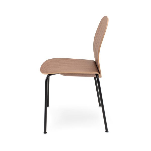 Pruun pähklipuu dekooriga söögitool Book - Gazzda-image-2