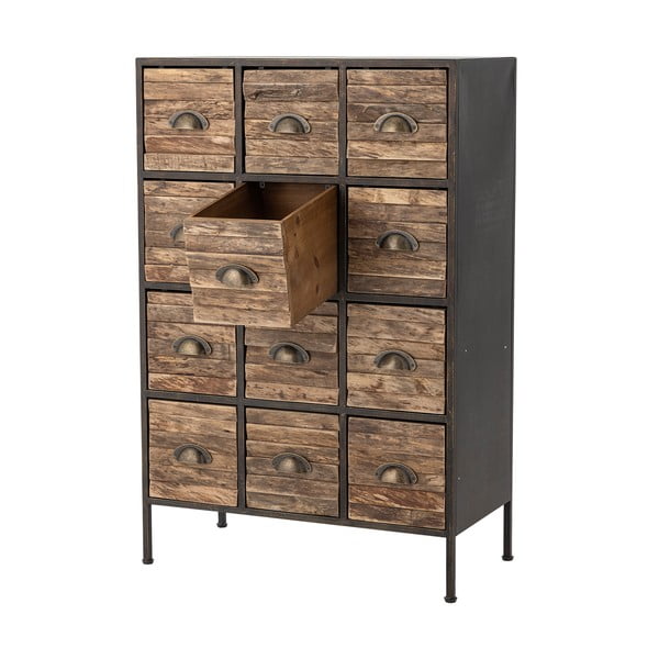 Must-pruun metallkapp 60,5x92x33,5 cm Matteo - Bloomingville-image-3