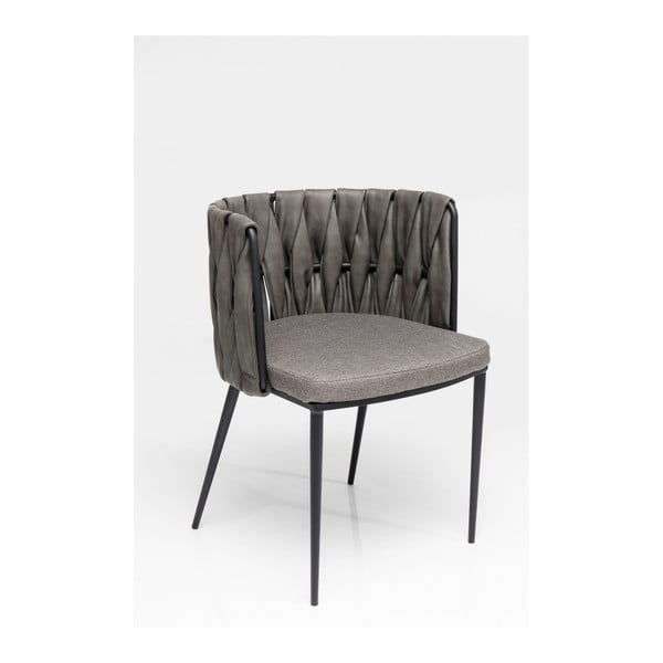 Sada 4 šedých židlí s polštářkem Kare Design Cheerio