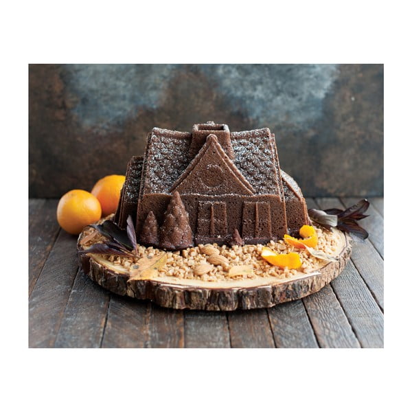 Hõbedast koogivorm , 2,1 l Gingerbread House - Nordic Ware-image-1