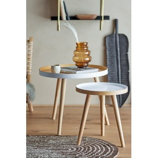 Bambusest ümmargused hoiulauad 2tk komplektis ø 60 cm Cappuccino - Bloomingville