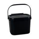 Must taaskasutatud plastikust kompostitavate jäätmete konteiner 24,5 x 18,5 x 19 cm - Addis