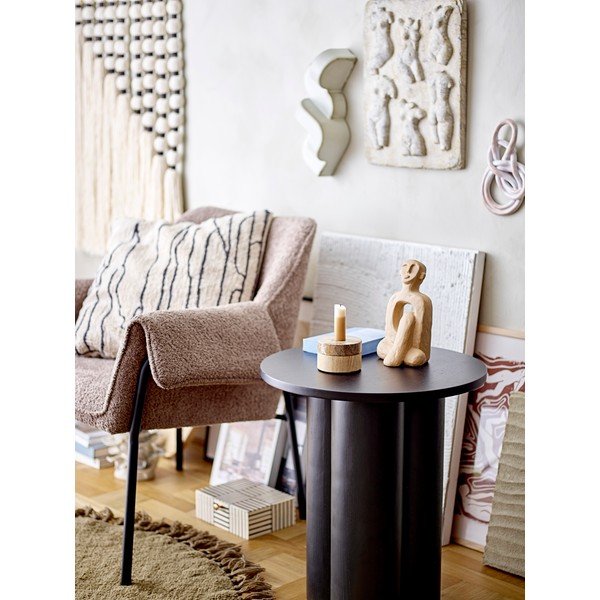 Ümmargune abilaud tammepuust dekoratsiooniga, ø 45 cm Aio - Bloomingville-image-1