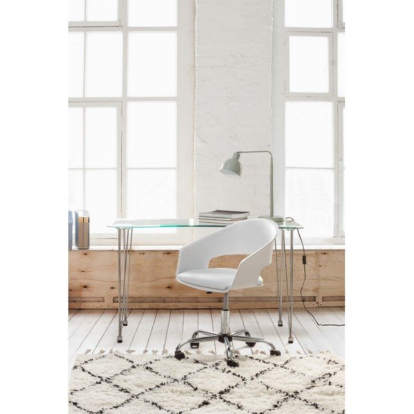 Töölaud klaasist pealispinnaga 60x120 cm Rondo - Bizzotto-image-3