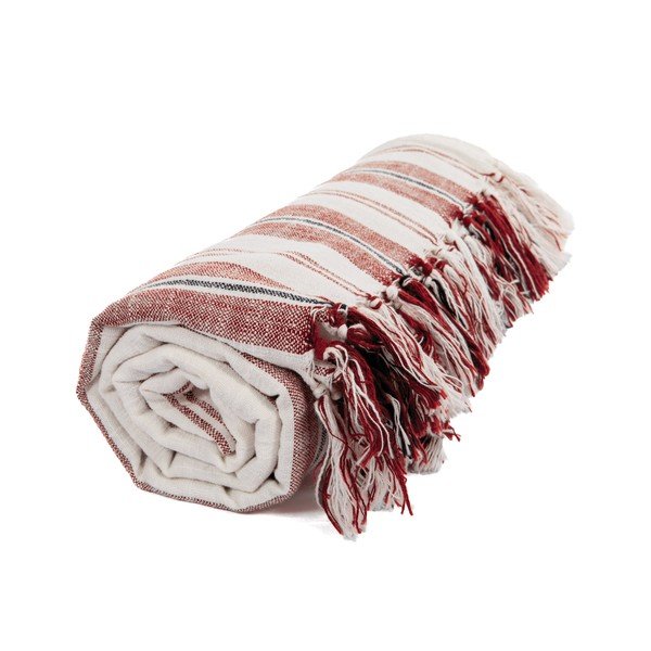 Puuvillane tekk terrakota värvi 150x200 cm Indira - Tiseco Home Studio-image-2