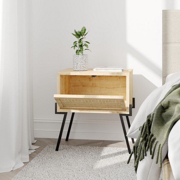 Puiduvärvi öökapp Naive - Kalune Design-image-3