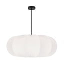 Valge rippvalgusti tekstiilist varjuga ø 52 cm Cafee - Candellux Lighting