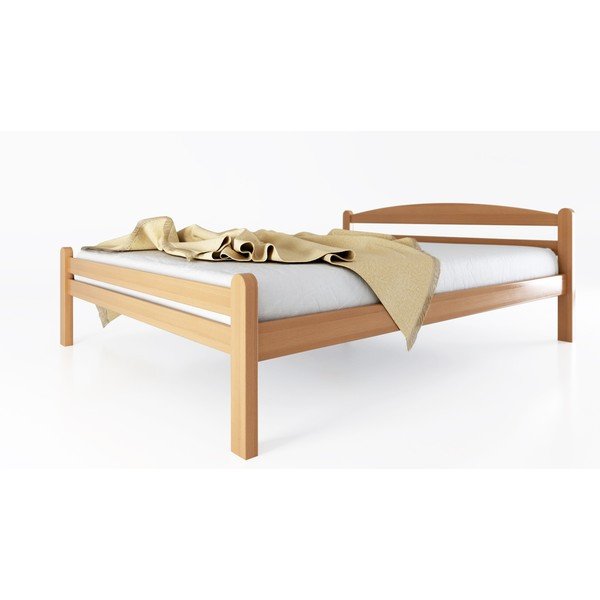 Pöögipuidust kaheinimesevoodi liistudest raamiga 180x200 cm naturaalses värvitoonis Bellariva - B.E.S.