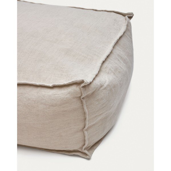 Beež linane kott-tool Forallac - Kave Home-image-3