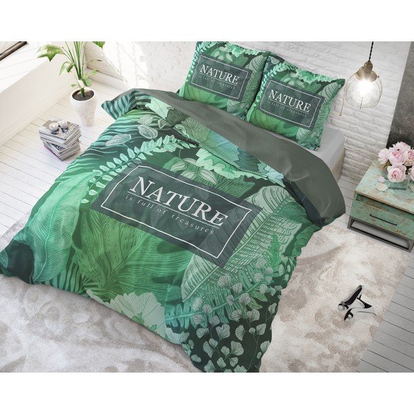 Bavlněné povlečení na jednolůžko Pure Cotton Organic Nature, 140 x 200/220 cm-image-2