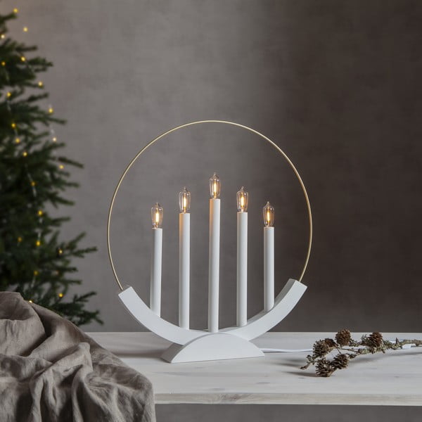 Valge jõuluküünlajalg Brace - Star Trading-image-1