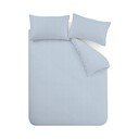 Sinine 3-osaline voodipesu 200x200 cm Epping Textured Stripe - Catherine Lansfield