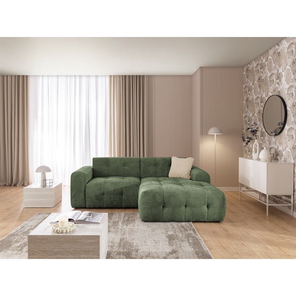 Roheline nurgadiivan (parem nurk/diivanvoodiga) Melva - Ropez-image-3