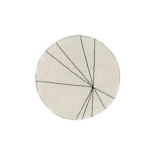 Kreem pestav käsitsi kootud puuvillane ümmargune vaip ø 160 cm Trace Beige - Lorena Canals