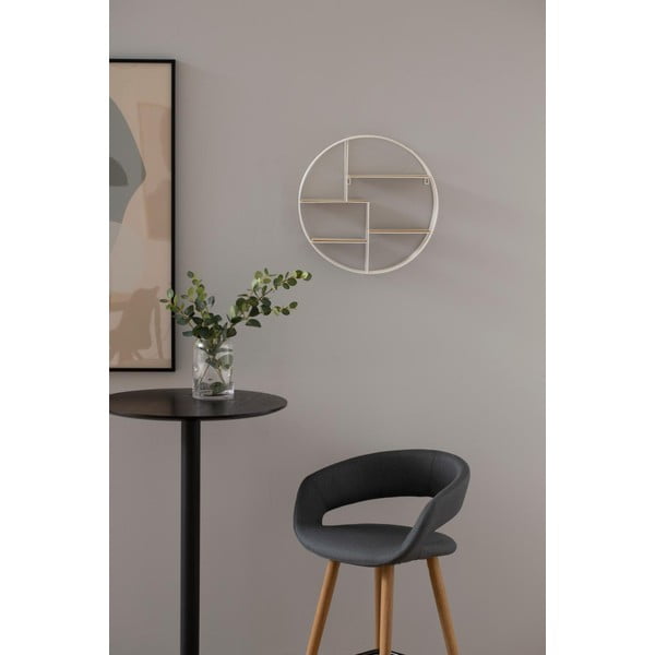 Valge täispuidust pavlovnia riiul Darkenberg - Actona-image-1