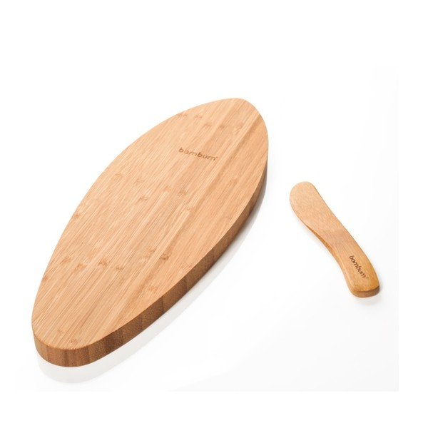 Bambusový podnos s nožem na sýry Bambum Fiera-image-2