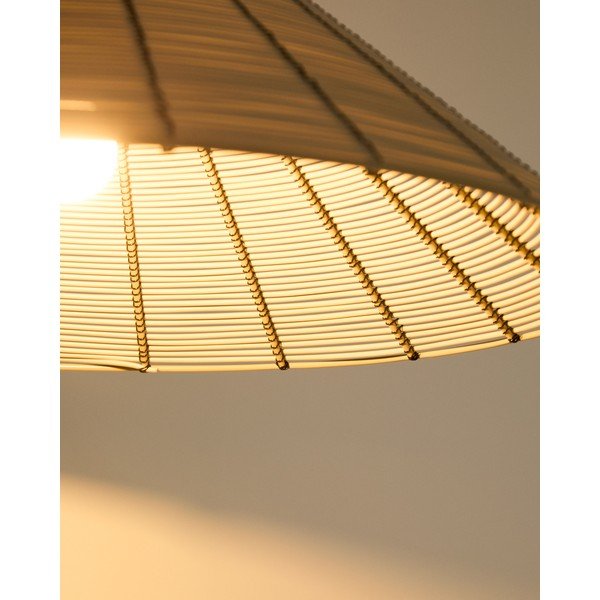 Beež kunstrotangist lambivarju ø 50 cm Saranella - Kave Home-image-4