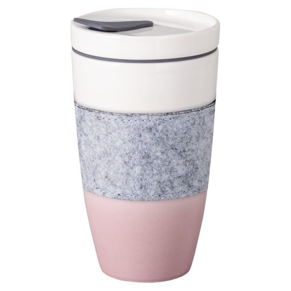 Roosa-valge portselanist reisikruus, 350 ml To Go - like | Villeroy & Boch-image-2