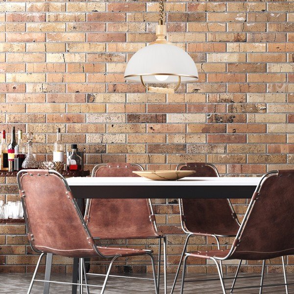 Pronksivärvi rippvalgusti klaasist varjuga ø 30 cm Ramona - LAMKUR-image-3